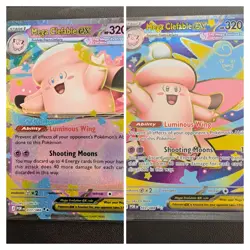 2 CARD LOT Mega Clefable EX Holo Pokemon Cards Perfect Order Pack Fresh - Image 1