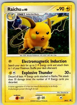 Raichu - DP21 - Pokemon Diamond & Pearl Promo Holo Card MP - Image 1