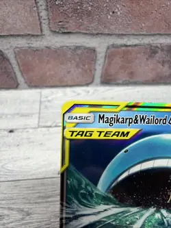 Pokemon TCG Magikarp & Wailord GX Tag Team Black Star Promo Card SM166 - Image 3