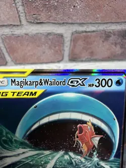 Pokemon TCG Magikarp & Wailord GX Tag Team Black Star Promo Card SM166 - Image 4