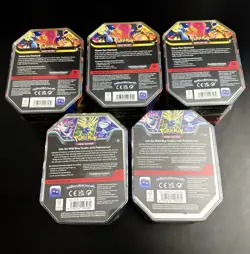 Lot Of 5 Pokemon Sealed Tins - Image 2