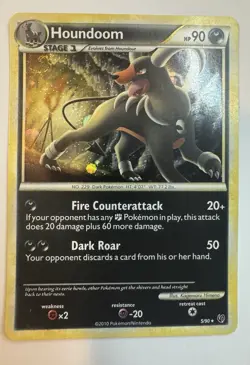 Houndoom 5/90 NM Holo Rare - Undaunted Pokemon TCG - 2010 HGSS Set - Image 2