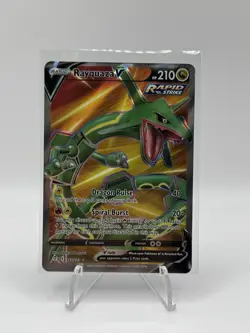 Pokemon Rayquaza V Rapid Strike Full Art 193/203 Evolving Skies Holo - Image 1