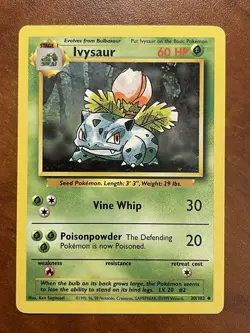 Pokemon Ivysaur Base Set 30/102 - Image 1