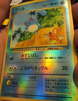 Marill (Japanese) Southern Islands - Holo Rare Pokemon TCG - VTG 2002 MP Cond - Image 3