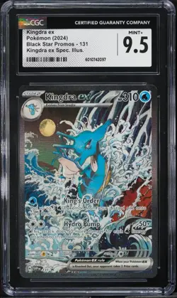 Pokemon 2024 Black Star Promo SVP Kingdra ex #131 Special Illus. CGC 9.5 🌊👑 - Image 1