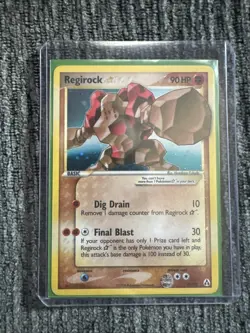 Regirock Gold Star ⭐ EX Legend Maker 91/92 Holo – Ultra Rare Vintage Pokemon - Image 1