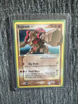 Regirock Gold Star ⭐ EX Legend Maker 91/92 Holo – Ultra Rare Vintage Pokemon - Image 2
