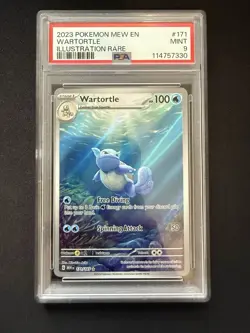 Pokemon Wartortle 171/165 Secret Rare Scarlet Violet Pokemon 151 PSA 9 - Image 1