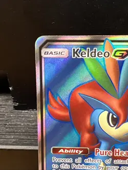 Pokemon TCG Keldeo GX (Full Art) 219/236 Sm - Unified Minds Holo Rare 2019 NM - Image 2