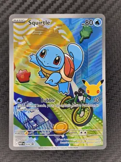 Squirtle 039 Promo Holo First Partner Illustration Kanto Pokemon TCG NM+ - Image 1