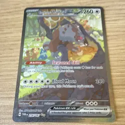 Pokemon Bloodmoon Ursaluna ex Special Illustration 216/167 Sv06 260HP Holo Eng - Image 1