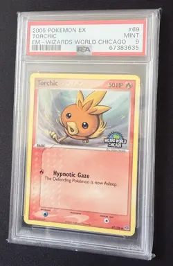 Pokemon Torchic Emerald Wizards Chicago PSA 9 - Image 1