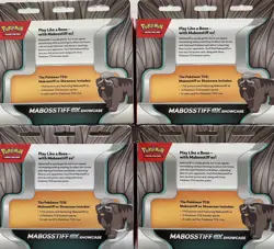 4 Pokemon TCG Mabosstiff EX Showcase Boxes – Sealed - Free Shipping - Image 2