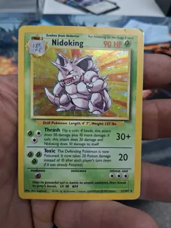 Pokemon TCG Nidoking Base Set 11/102 Holo 1999-2000 Wizards Base Set... - Image 1