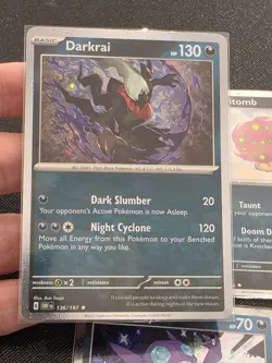 Darkrai Rare Cosmos Holo 136/197 Pokemon Spiritomb Sableye Set Of 3 - Image 2