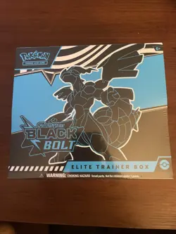 Pokemon TCG Black Bolt ETB Elite Trainer Box English Factory Sealed - Image 1