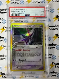 Espeon Reverse Foil #4 Delta Species 2005 Pokemon EX PSA 7 - Image 1