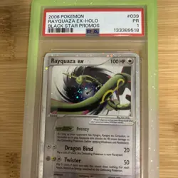 2006 POKEMON BLACK STAR PROMOS #039 RAYQUAZA EX-HOLO PSA 1 - Image 5