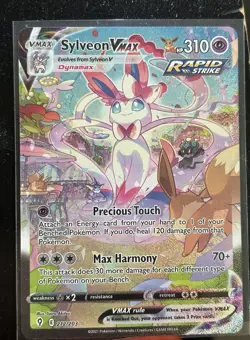 Pokemon Sylveon VMAX 212/203 Evolving Skies Secret Rare Rapid Strike Full Art H… - Image 1