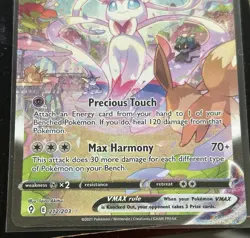 Pokemon Sylveon VMAX 212/203 Evolving Skies Secret Rare Rapid Strike Full Art H… - Image 2