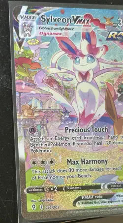 Pokemon Sylveon VMAX 212/203 Evolving Skies Secret Rare Rapid Strike Full Art H… - Image 3