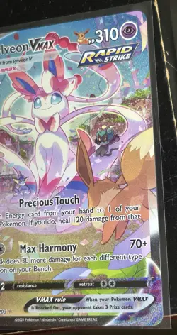 Pokemon Sylveon VMAX 212/203 Evolving Skies Secret Rare Rapid Strike Full Art H… - Image 4