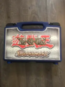 Yu-Gi-Oh! Limited Edition Vintage Blue Card Carrying Case W/ Many Accessories - Image 2