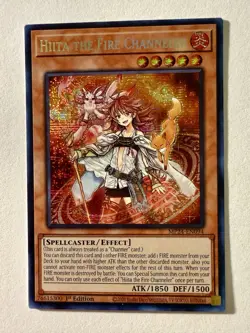 Yugioh x1 Hiita the Fire Channeler MP24-EN094 Prismatic Secret (Near Mint!) - Image 1