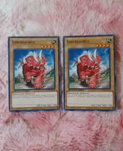 2X Yu-Gi-Oh! Sabersaurus SGX4-ENC03 1st Edition Speed Duel GX Midterm - Image 1