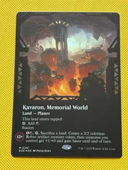 Kavaron, Memorial World (Borderless) Edge of Eternities Foil - Image 1