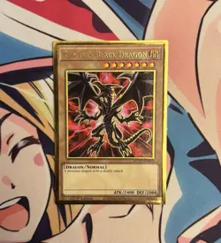 Red-Eyes Black Dragon (Premium Gold Rare, MGED-EN003) Yu-Gi-Oh! Alt Art - Image 1
