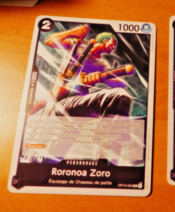 ONE PIECE FRANCAISE CARD GAME CARTE RORONOA ZORO OP15-094 FR MINT 2026 - Image 1