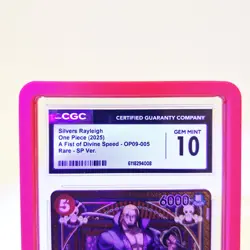CGC 10 Silvers Rayleigh OP09-005 SP ENG One Piece - Image 3