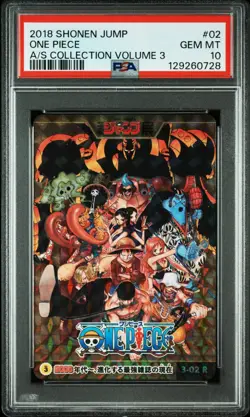 PSA10 2018 Shonen Jump 50th anniversary volume 3 - 3-02R One Piece - Image 1