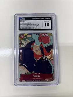 Franky English Version 1st Anniversary Set ST01-010 One Piece Promo CGC 10 - Image 1