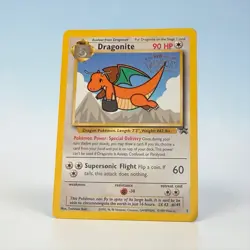 Pokemon Dragonite 5 WOTC Black Star Movie Promo Card Number 5 1999 Vintage - Image 1
