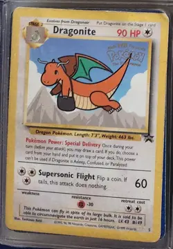 Dragonite Movie Promo #5 Pokemon The First Movie Black Star Promo Card 1999 WOTC - Image 1