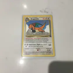 Pokemon TCG Dragonite 5 Black Star Promo Card WB First Movie 1999 - Image 1