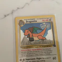 Pokemon TCG Dragonite 5 Black Star Promo Card WB First Movie 1999 - Image 5