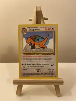 Dragonite 5 Pokemon Card - Black Star Movie Promo - Heavily Played - Image 1