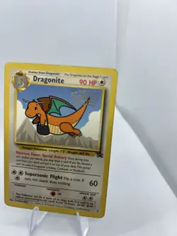 Pokemon Dragonite TCG Black Star Promo #5 Rare Card First Movie Edition LP 1999 - Image 2