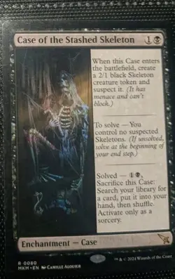 Case of the Stashed Skeleton 0080 Non Foil Rare Murders at Karlov Manor MTG NM - Image 1