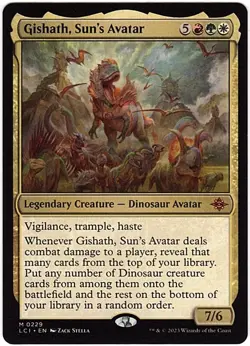 MTG Lost Caverns of Ixalan Gishath, Sun's Avatar (Mythic) - Image 1