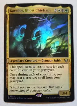 MTG Magic [x1] Karador, Ghost Chieftain [x1] FOIL Commander Masters M/NM - Image 1