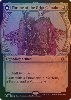 Throne of the Grim Captain // The Grim Captain - LCI #313 | FOIL | NM | MTG - Image 1