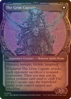 Throne of the Grim Captain // The Grim Captain - LCI #313 | FOIL | NM | MTG - Image 2