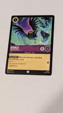 Lorcana Azurite Sea Diablo - Obedient Raven #49 Uncommon Non-Foil - Image 2