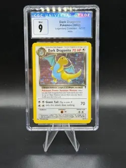 Dark Dragonite Cgc 9 Legendary Collection Holo Mint 5/110 Dragon Pokemon P34 - Image 1
