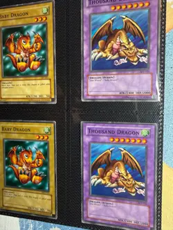Yu-Gi-Oh Time Wizard Baby Dragon Thousand Dragon Bundle x6 Classic Combo Lot - Image 5